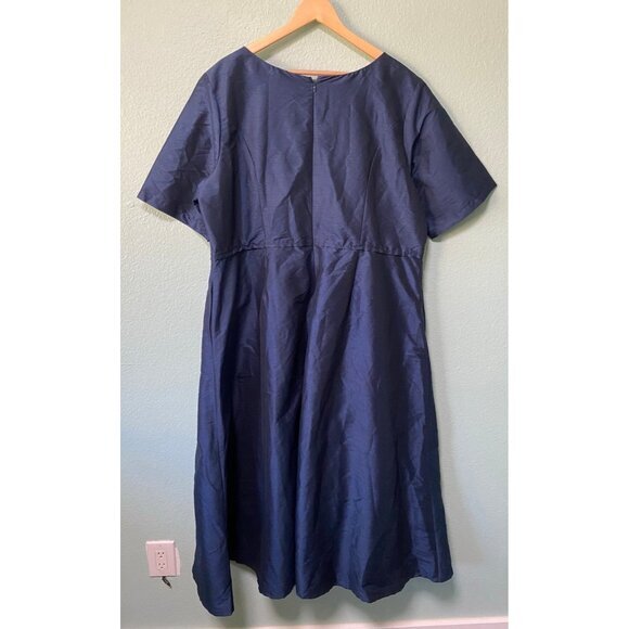 eshakti Women's‎ Plus Size Navy Blue Dress Size 3X 26W - Picture 2 of 9